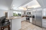 Fully Equipped Kitchen with Large Fridge and Ice Maker